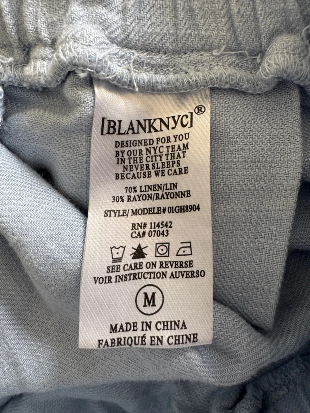 Blank NYC light blue